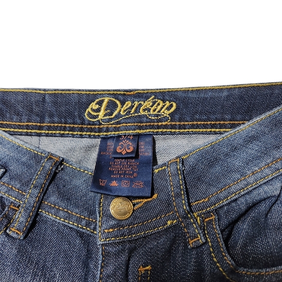 DEREON embelished blue jeans bellcut - Picture 5 of 11